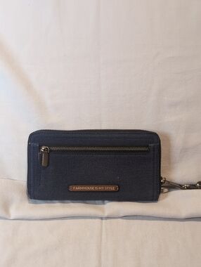Farm House Is My Style Denim Wrist Wallet